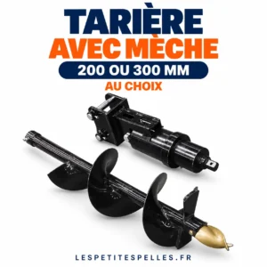 Tarière pour mini-pelle 1 à 1,5 t