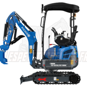 Mini-pelle RIPPA R15 ECO 1,5 tonne – vue de profil