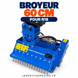 Broyeur hydraulique pour mini-pelle 1,8 à 2,5 t