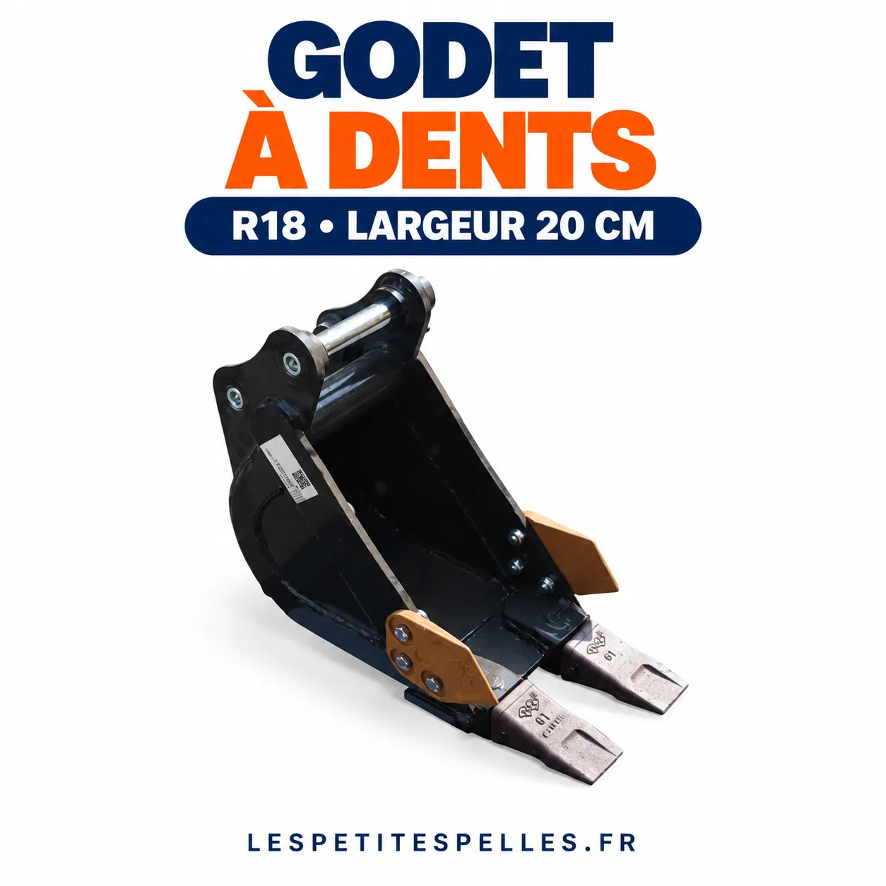 Godet 20 cm pour mini-pelle RIPPA R18