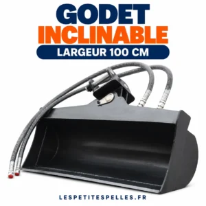 Godet tilt 100 cm pour mini-pelle 1,8 t (R18)