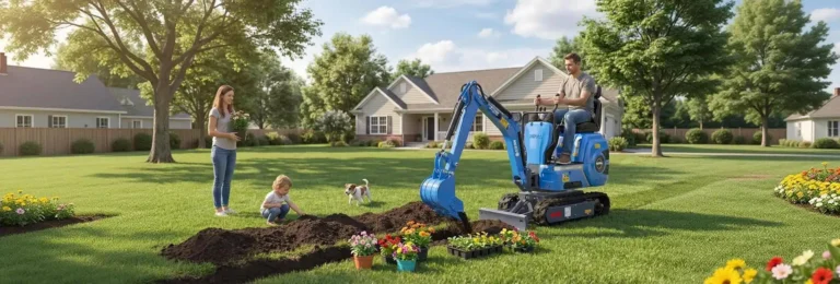 Mini-pelle Rippa R06 prête pour le chantier