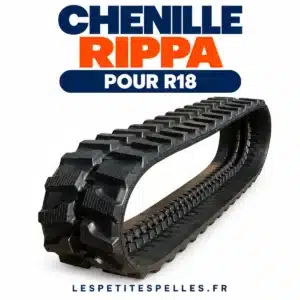 Chenille de rechange pour mini-pelle RIPPA R18 (1,8 t)